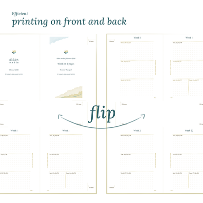 W2P | Week on 2 pages - TN Passport