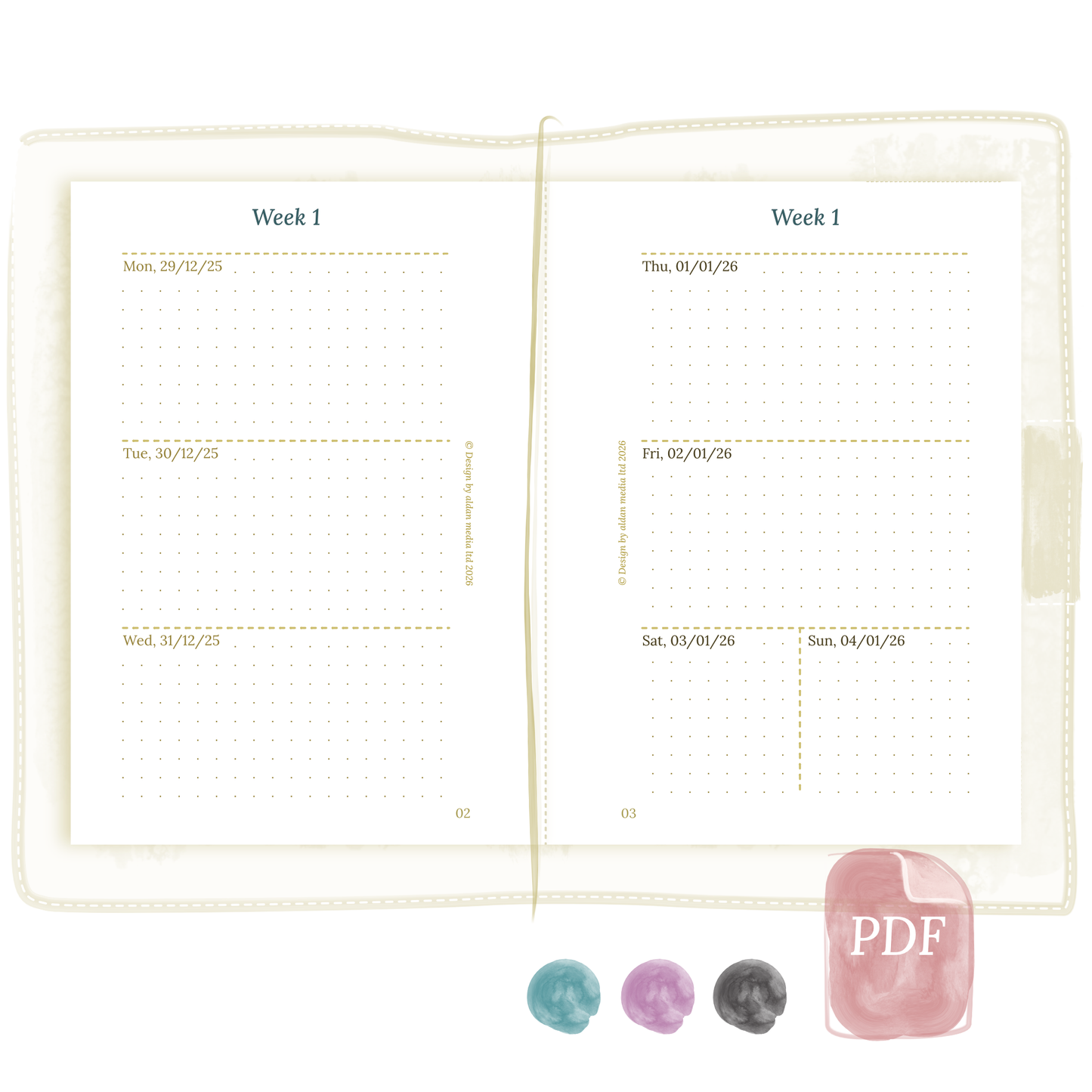 W2P | Week on 2 pages - TN Passport