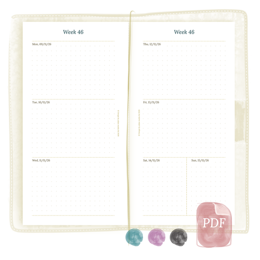 W2P | Week on 2 pages - TN Standard